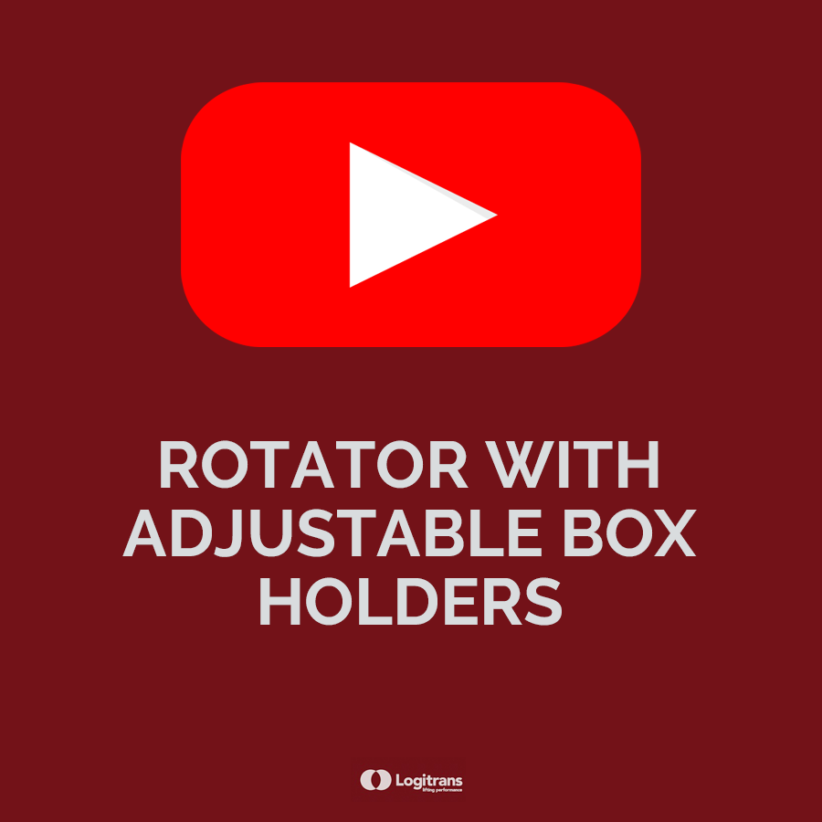 Rotator with adjustable box holders